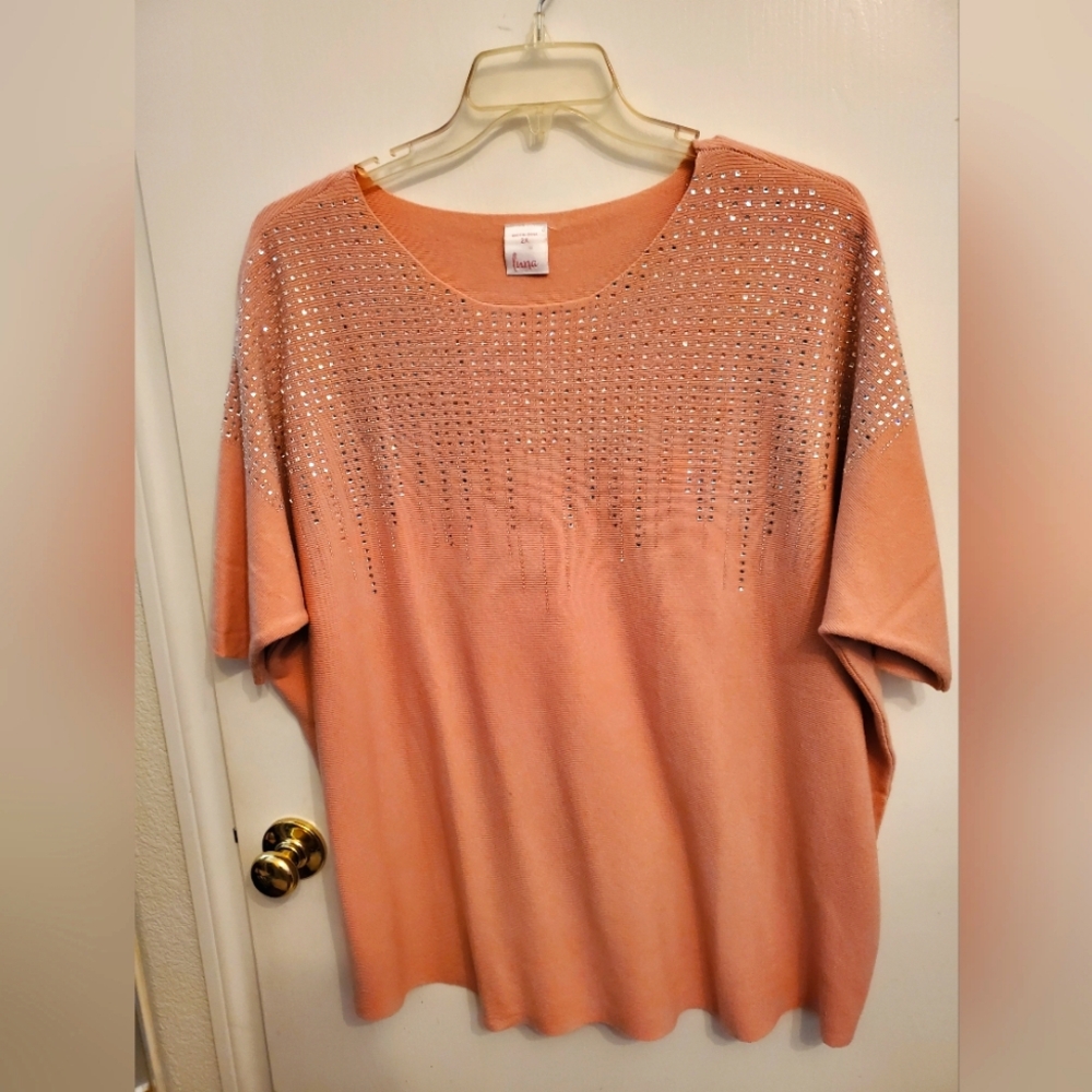 Luna Jeweled Sweater Top